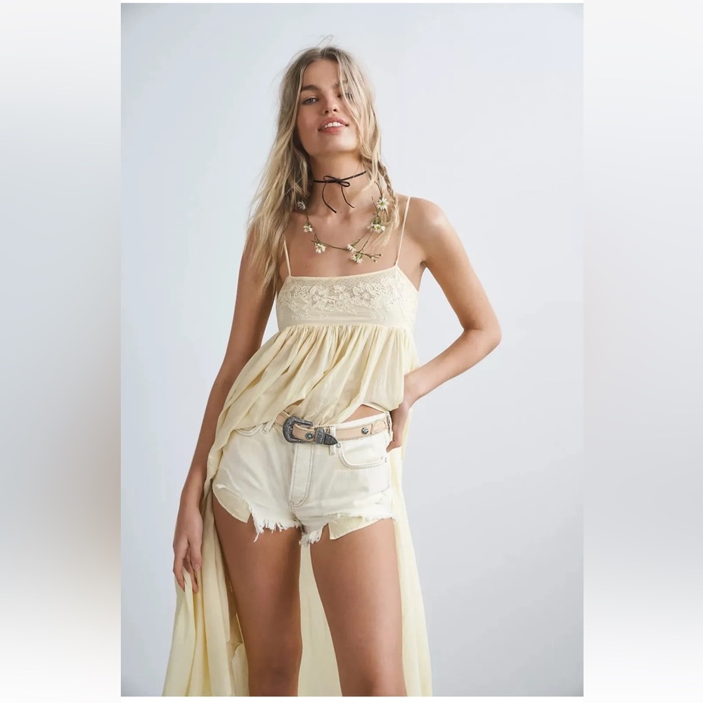 Free People Confidently Lost Maxi Slip Size S Babydoll Feminine Boho Festival